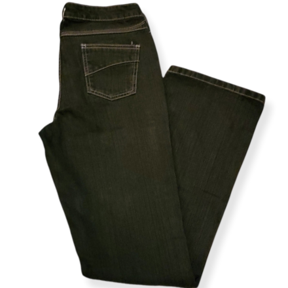 Riders Copper🔸️Boot Cut Black Wash Denim Jeans, with Studded Pockets, Size 5/6M